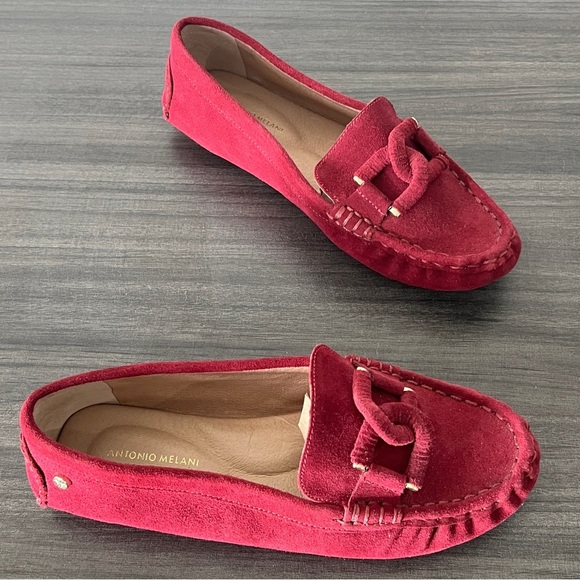 ANTONIO MELANI Shoes - ANTONIO MELANI Women’s Size 6.5 Magenta Slip On Loafers Non Skid Rubber Soles